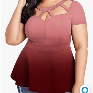 Ombré Pink Dress Top